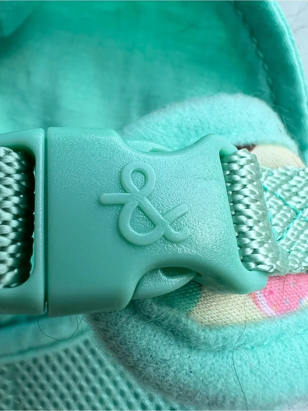 Mint Donut Print puppy /small breed harness with hood